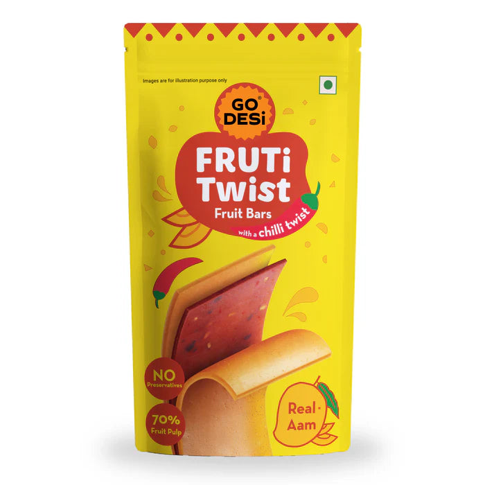 Fruiti Twist pack of 10 - Real aam - GO DESi