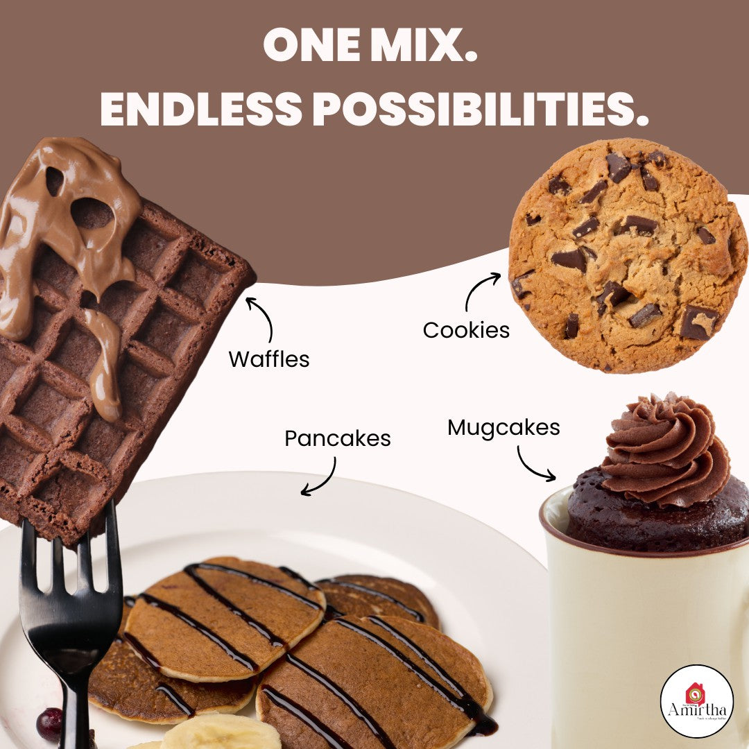 Cocoa Millet Pancake Mix - Amirtha Health Foods