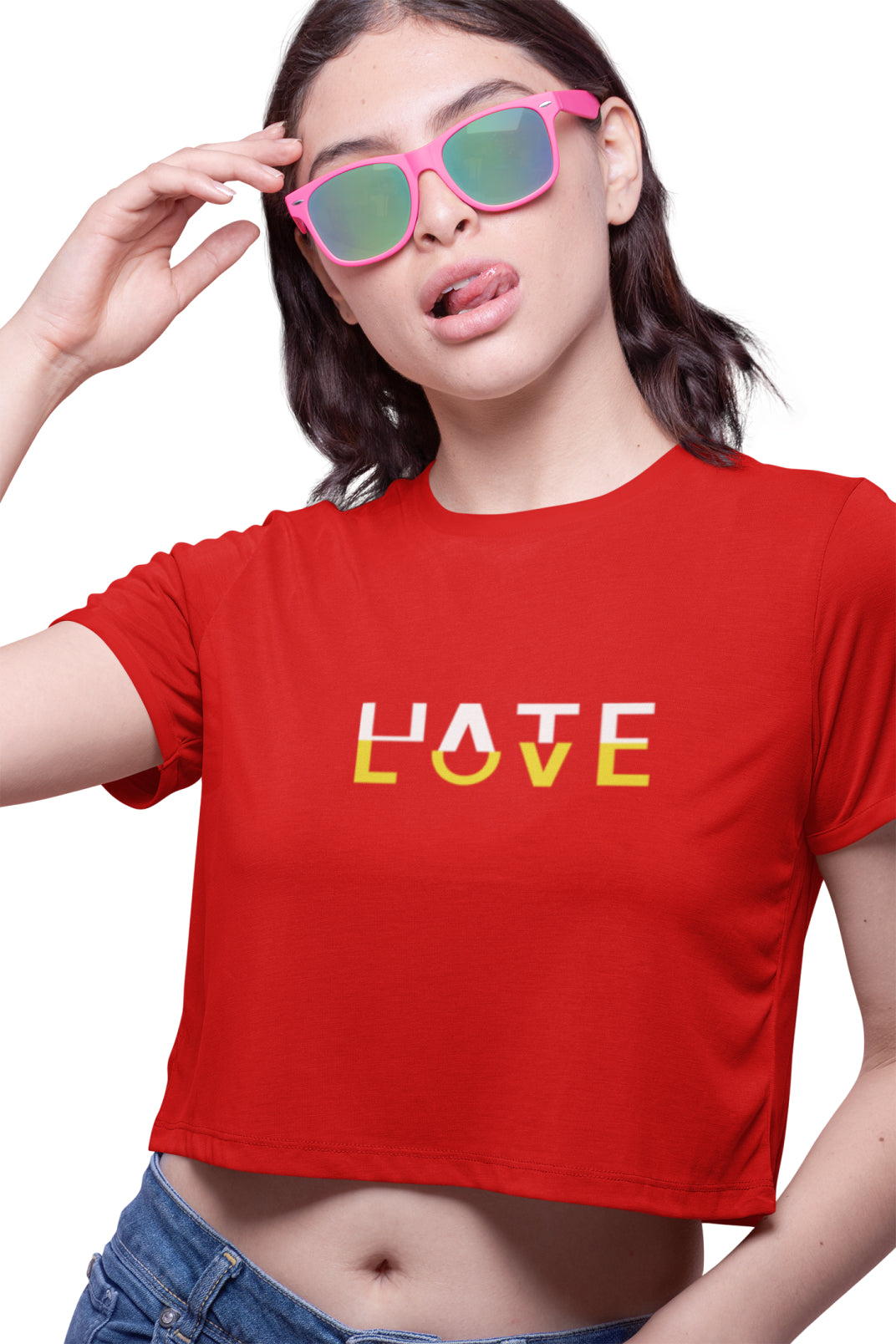 Love Hate - Crop Top