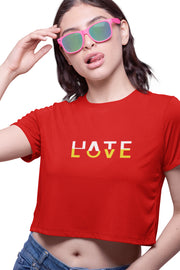 Love Hate - Crop Top