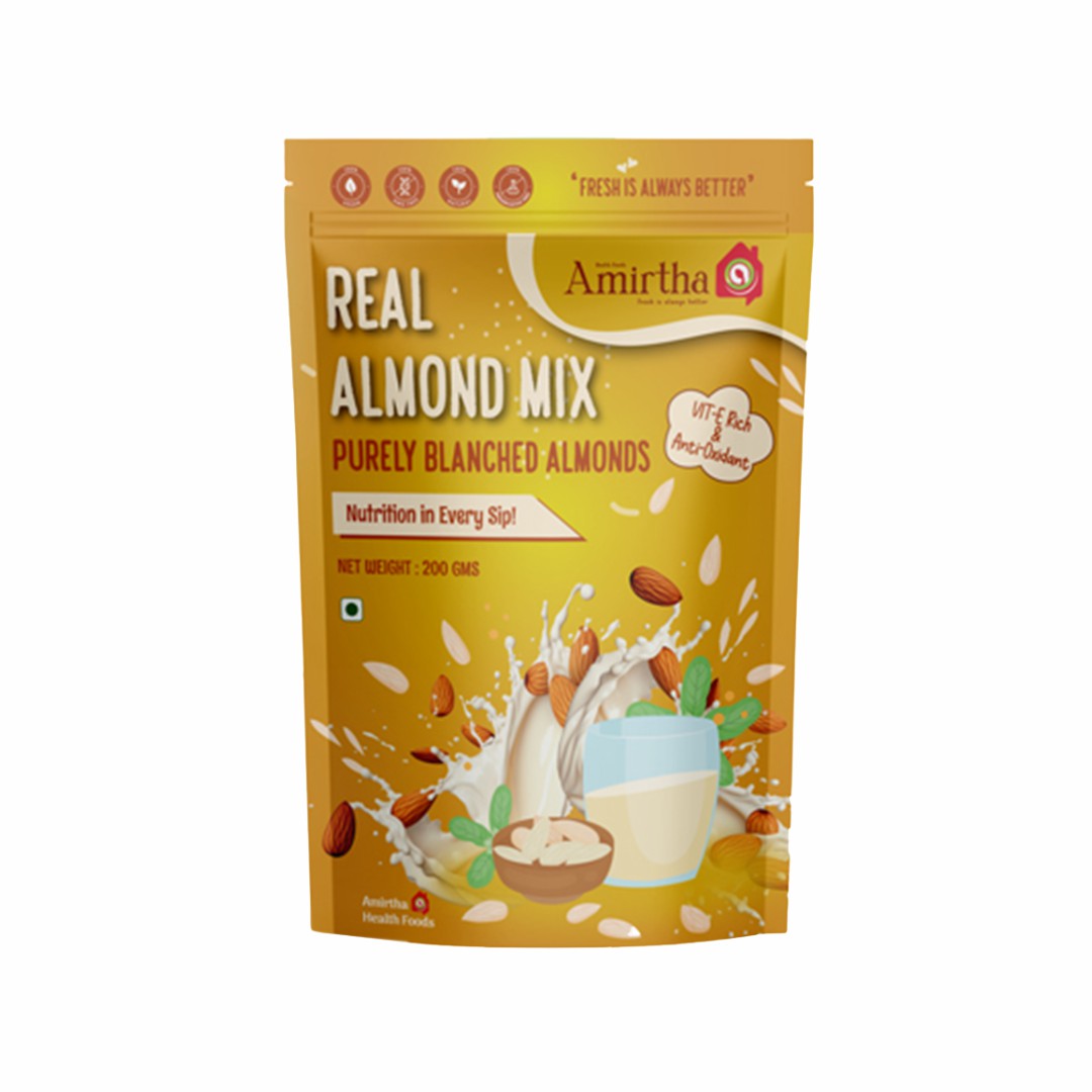 Real Almond Milk Instant Mix - Amirtha Health Foods