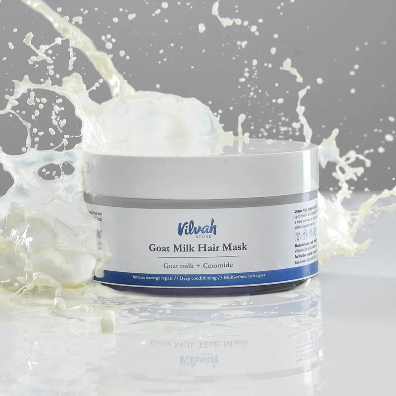 Goat Milk Hair Mask (Frizz, Flyaway - Control ) - Vilvah