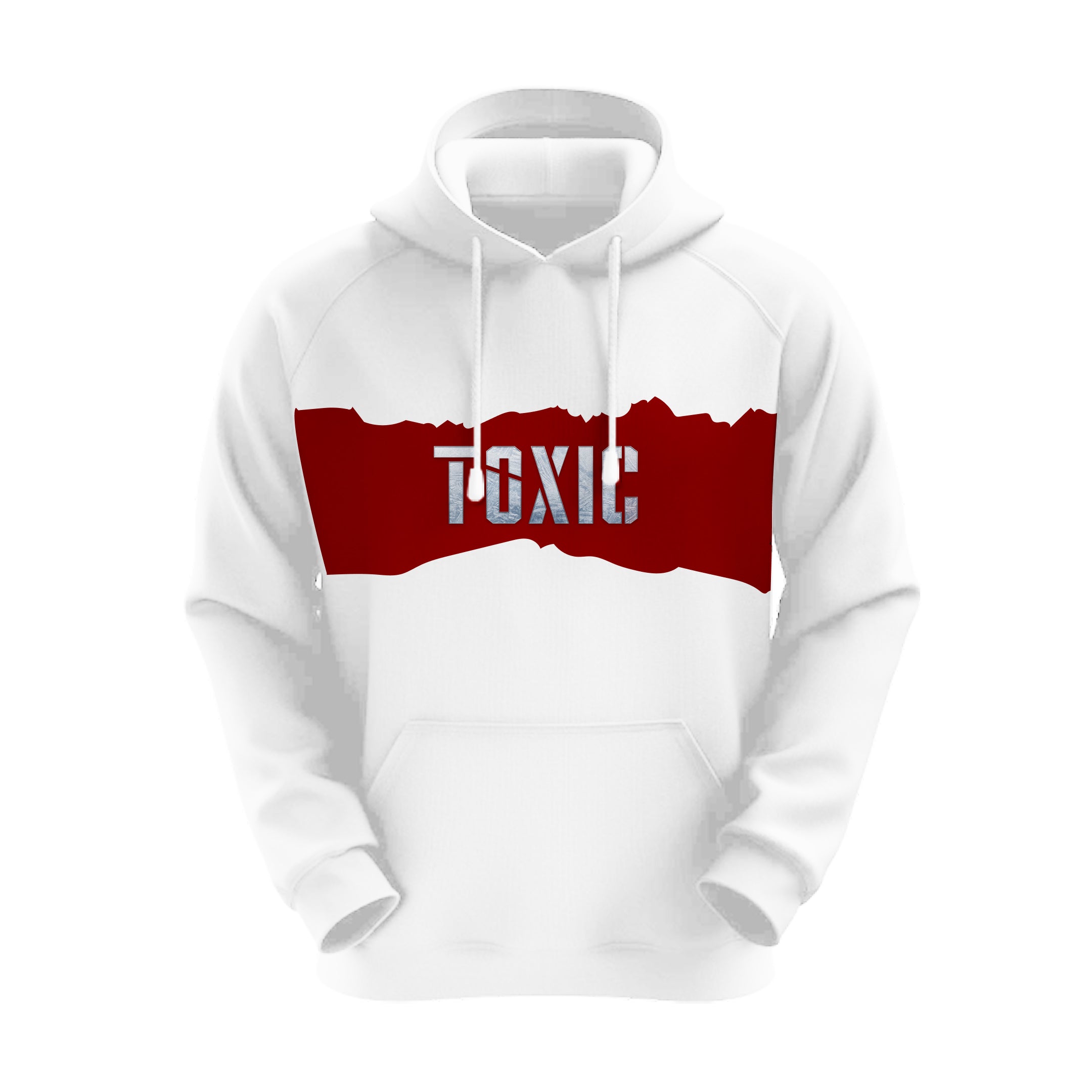 Red Theme CEO of India White Hoodie