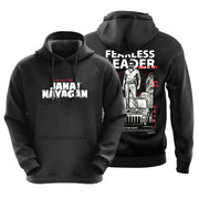 Jana Nayagan Thalapathy Vijay Fearless Leader Black Hoodie - Dudeme