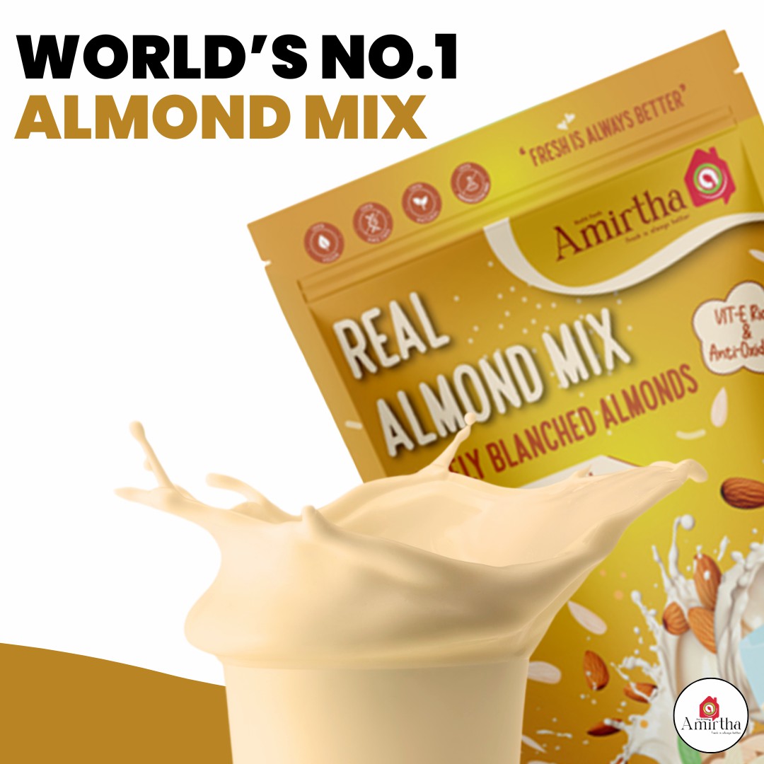 Real Almond Milk Instant Mix - Amirtha Health Foods