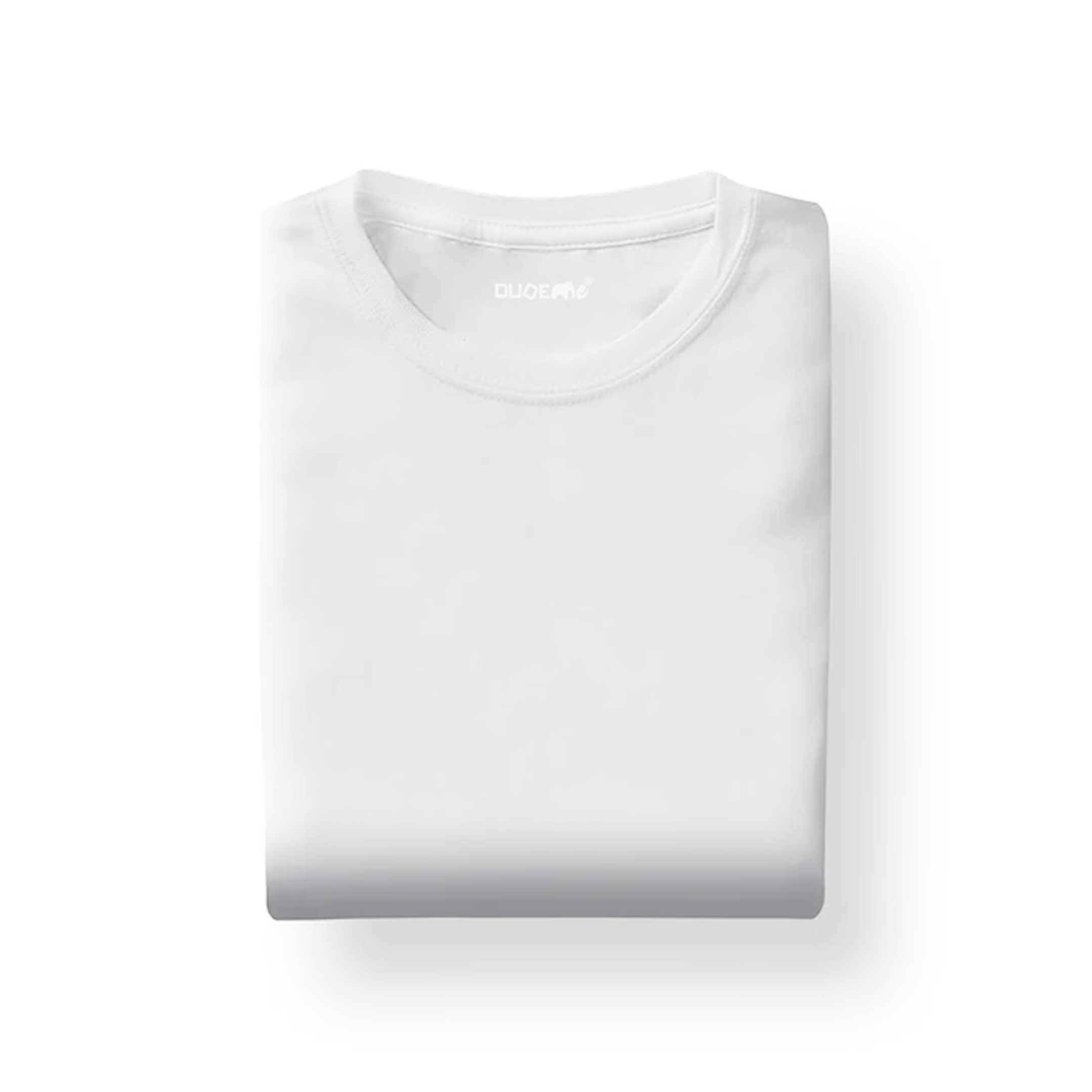 White Unisex Plain T-Shirt - Dudeme