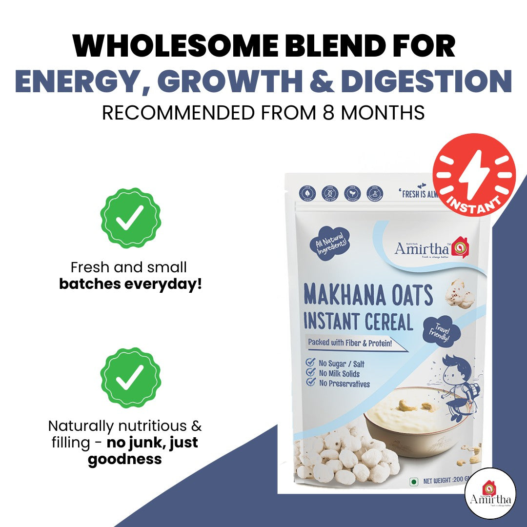 Makhana Oats Cereal - Amirtha Health Foods