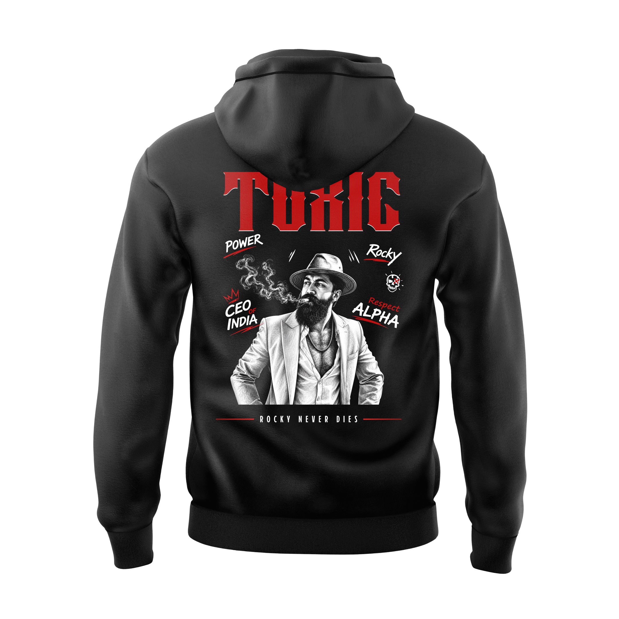 Black Rocky Never Dies Fan Hoodie