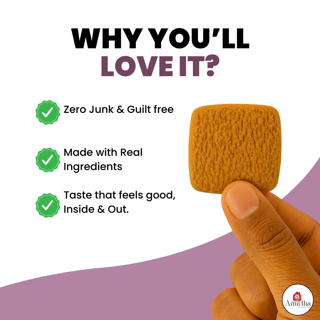 Almond Millet Butter Cookies - Amirtha Health Foods
