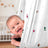 Born Baby Premium Cotton White Hammock Cloth with Assorted Prints Stitched - Ramraj Cotton