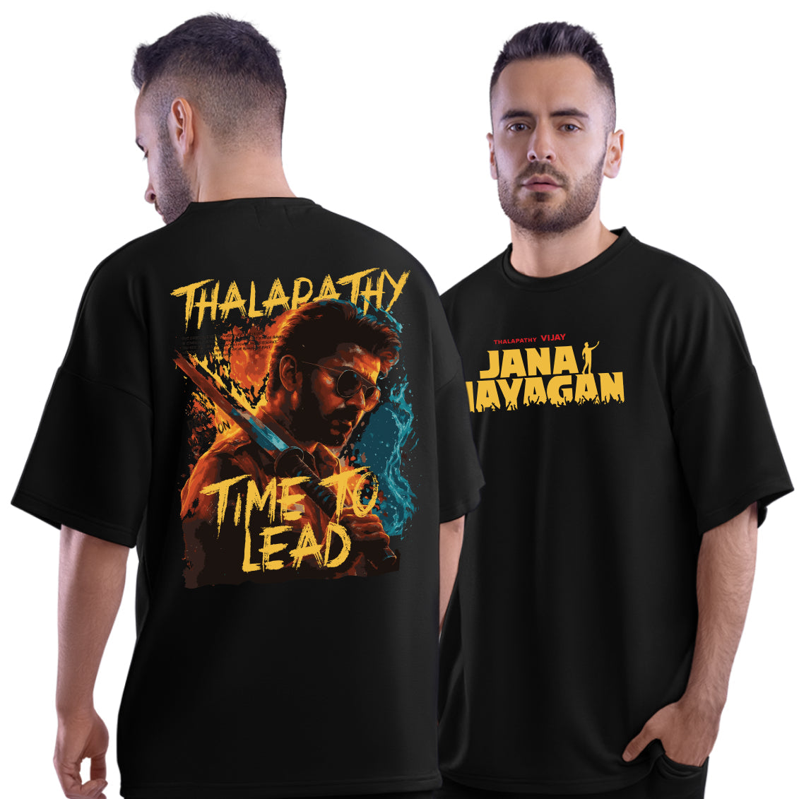 Time To Lead Thalapathy Vijay Oversized T-Shirt - Dudeme