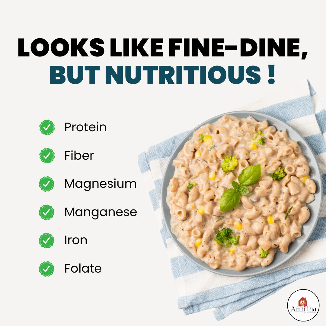 Quinoa Pasta with Creamy Herb Masala- Amirtha Health Foods