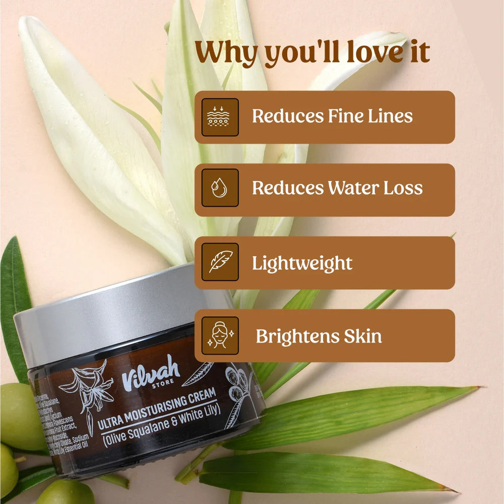 Ultra Moisturising Cream (Fine lines & Wrinkles) - Vilvah