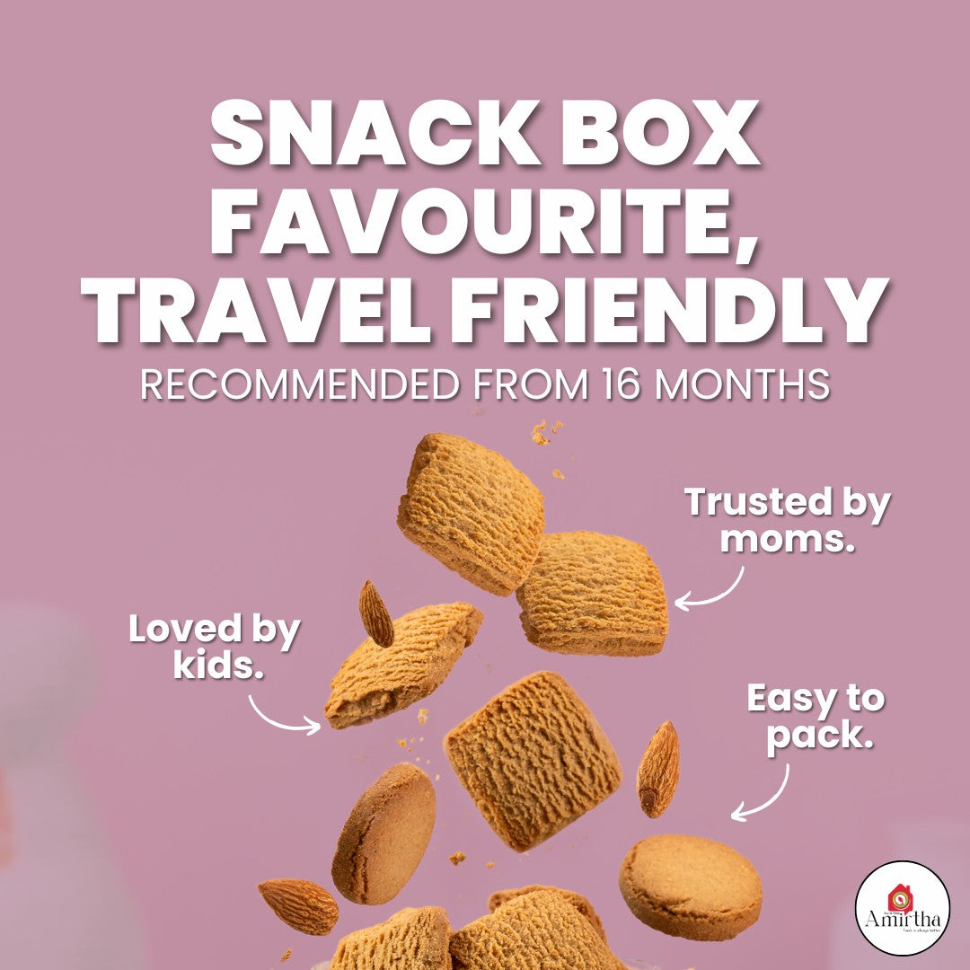 Almond Millet Butter Cookies - Amirtha Health Foods