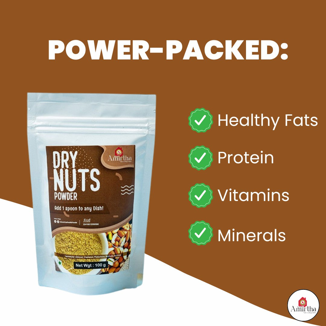 Dry Nuts Powder - Amirtha Health Foods