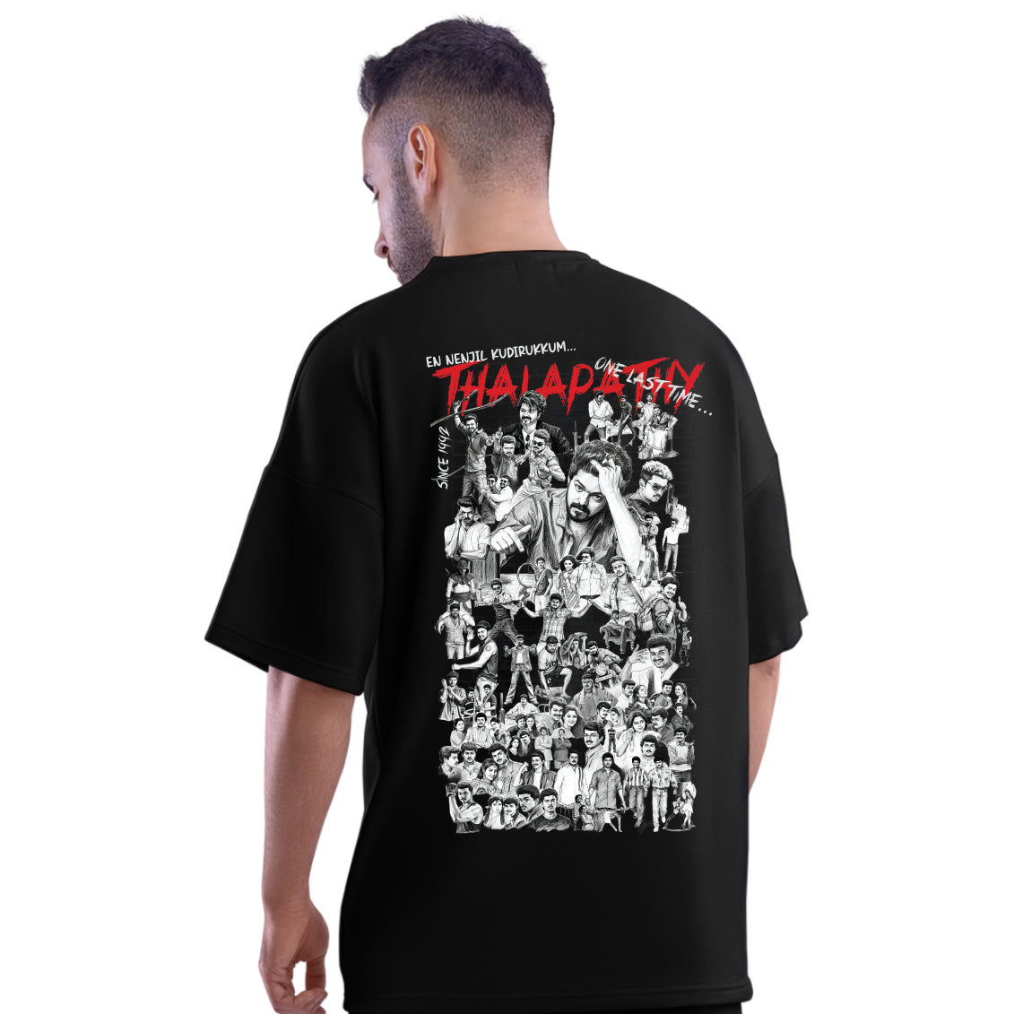 One Last Time Thalapathy Vijay Oversized T-Shirt - Dudeme