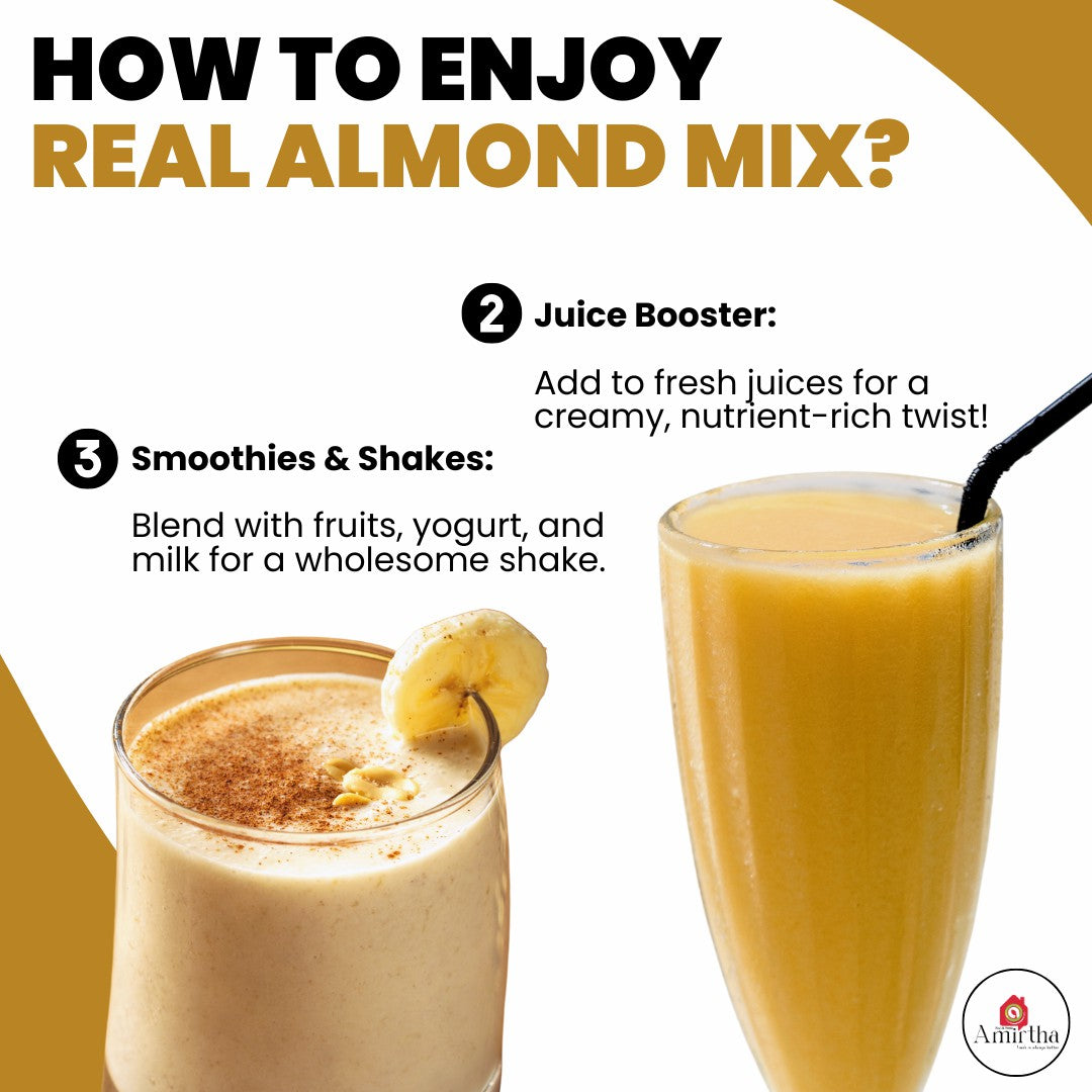 Real Almond Milk Instant Mix - Amirtha Health Foods