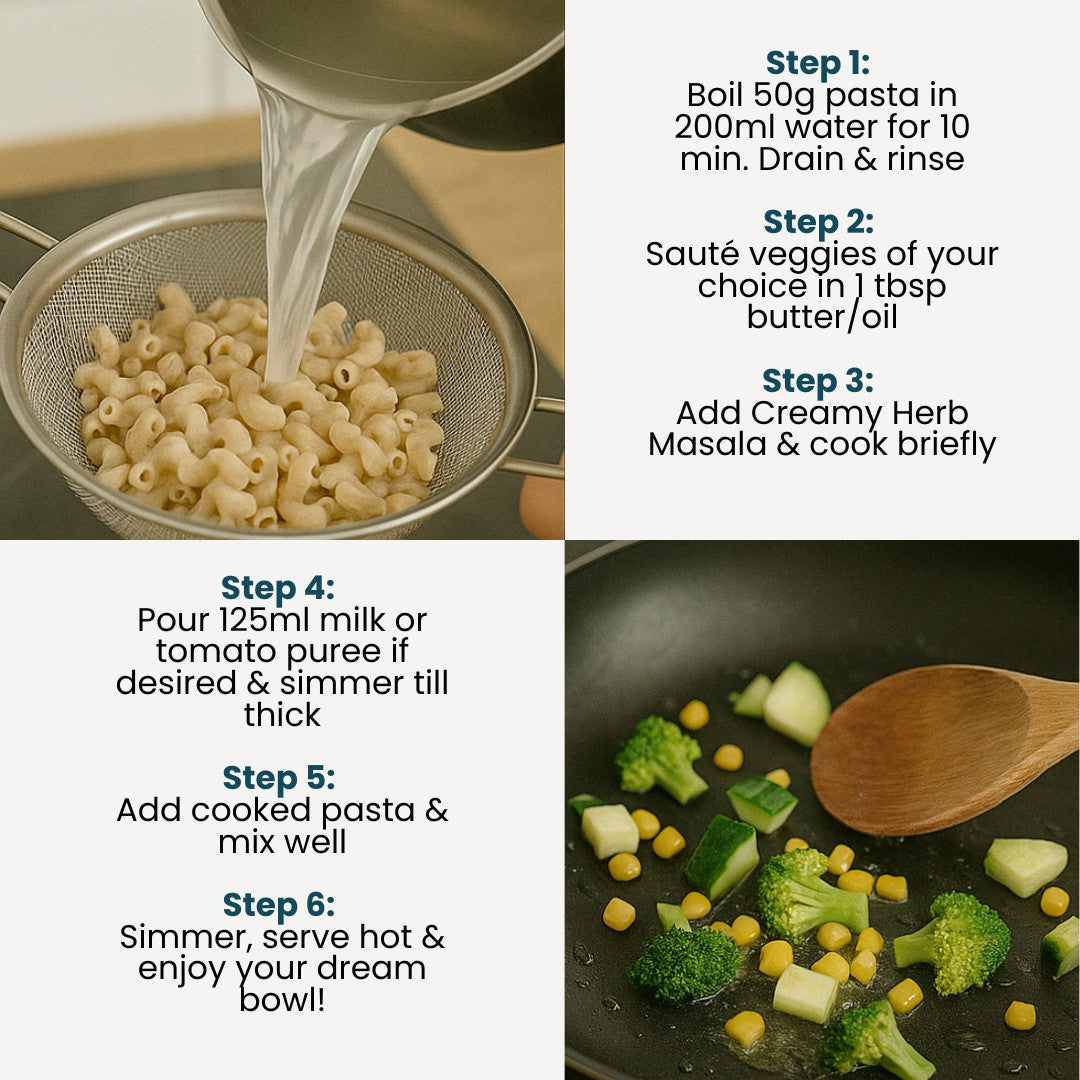 Quinoa Pasta with Creamy Herb Masala- Amirtha Health Foods