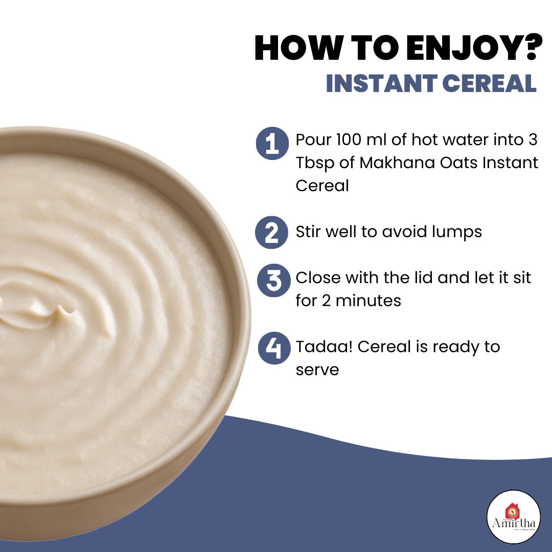 Makhana Oats Cereal - Amirtha Health Foods
