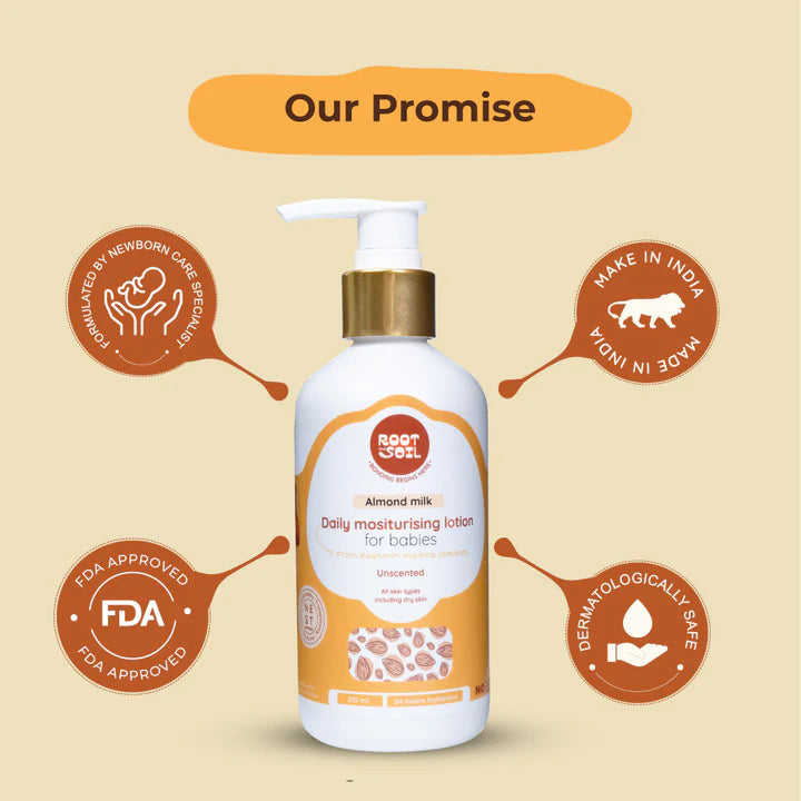 Almond Milk Daily Moisturizing Lotion For Babies Root and Soil