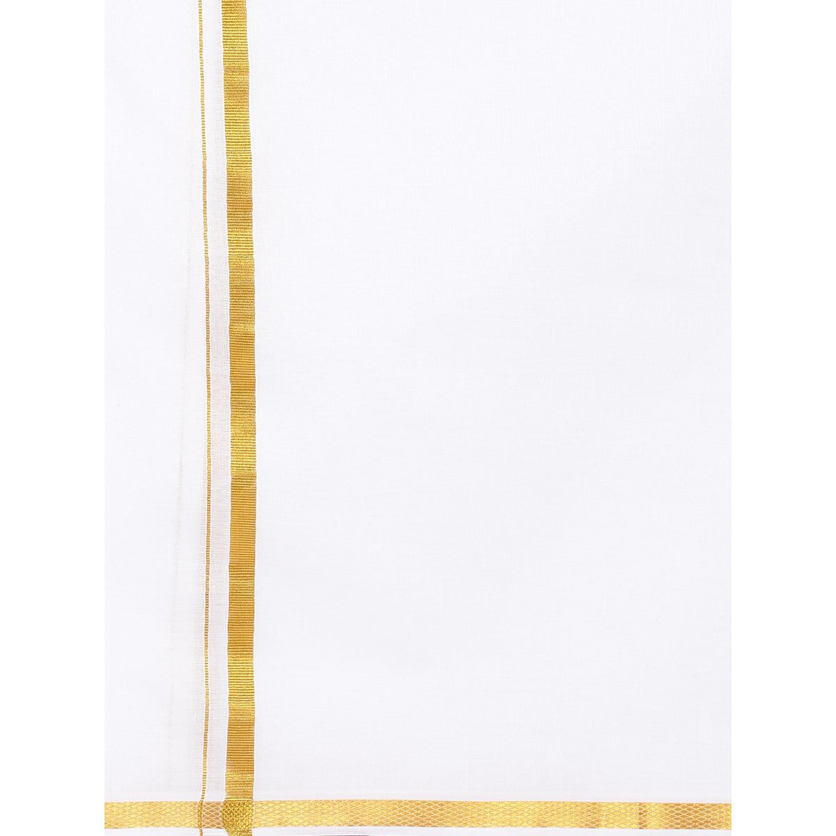 Regular Double Layer Gold Jari Dothi - Ramraj Cotton