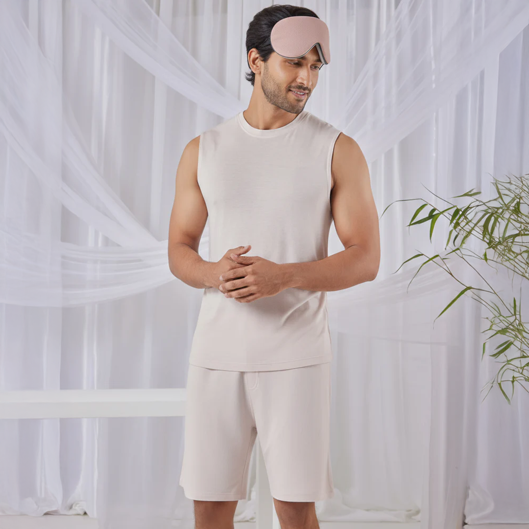 Hushy Bamboo Shorts(Irish Cream) - Soft Sleep