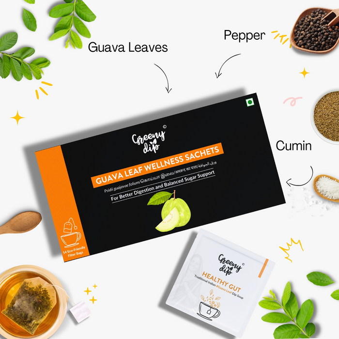 Dip Soup - Guava Leaf Wellness Sachet - Keerai Kadai