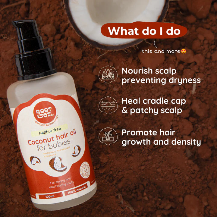 Coconut Hair Oil For Babies Root and Soil