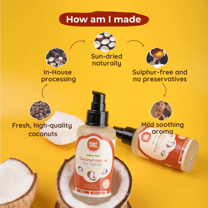 Coconut Hair Oil For Babies Root and Soil