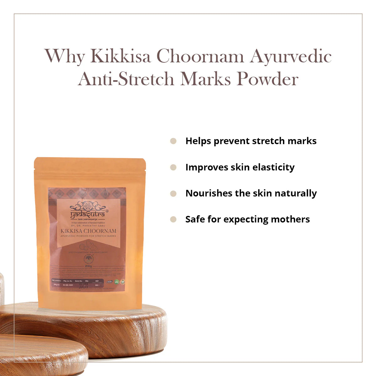 Kikkisa Choornam | Ayurvedic Anti-Stretch Marks Powder (200g) - YadaSutra