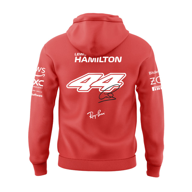 Lewis Hamilton Motorsport Red Hoodie - Dudeme