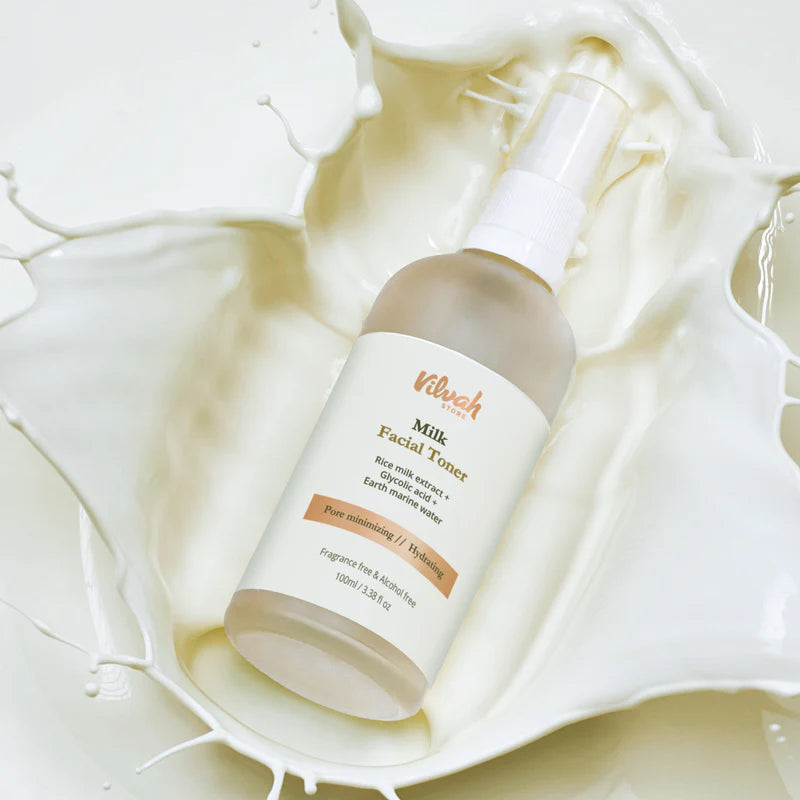 Milk Face Toner (Earth marine water - Pore minimise) - Vilvah