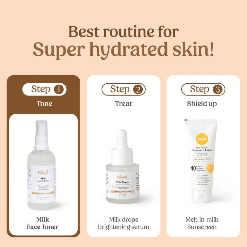 Milk Face Toner (Earth marine water - Pore minimise) - Vilvah