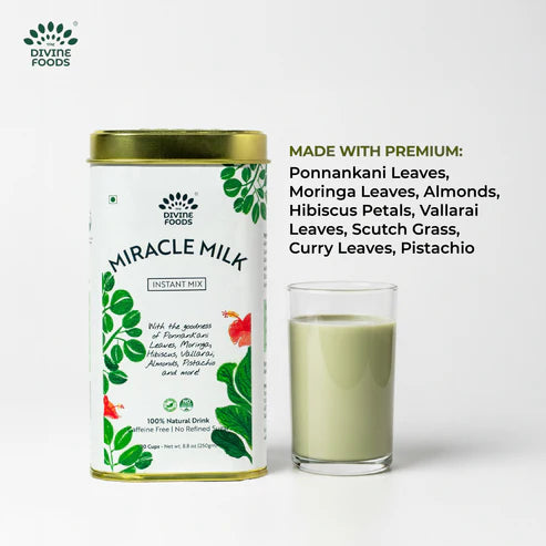 Miracle Milk (Moringa) Instant Latte Mix - Divine Foods