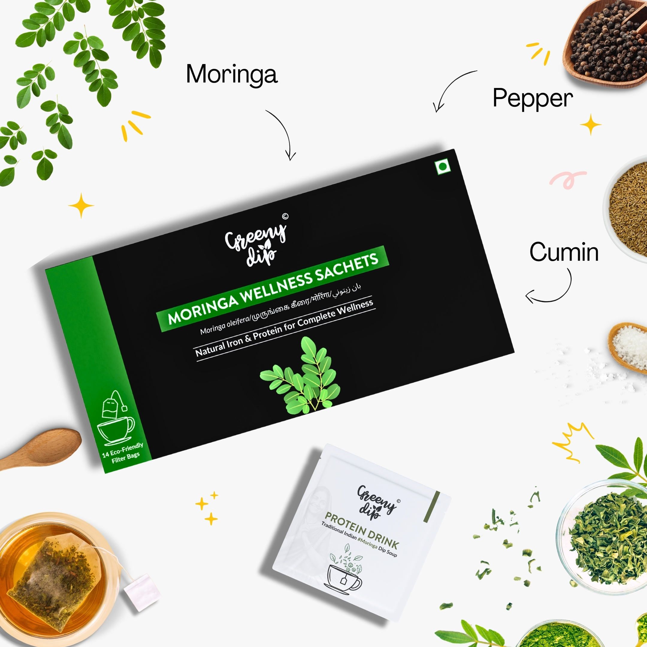 Dip Soup - Moringa Wellness Sachet - Keerai Kadai