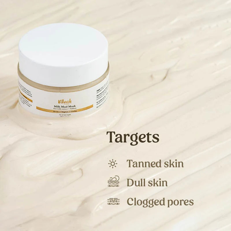 Milk Mud Mask (Immediate Brightness) - Vilvah