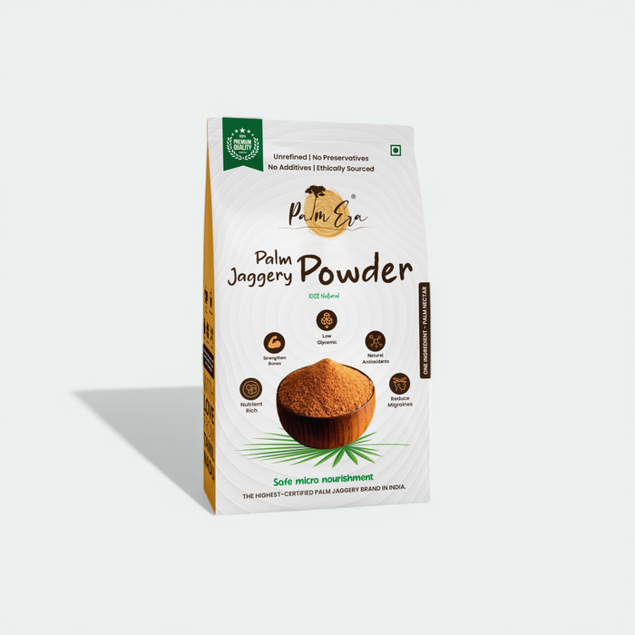 Mom & Kids Palm Jaggery Powder (Gusset Box) - Palm Era