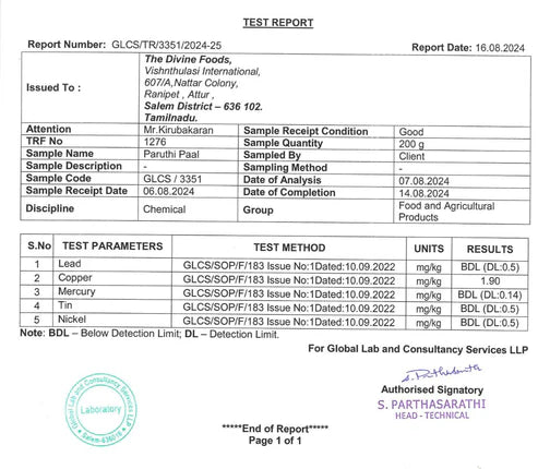 Paruthi Paal-Cotton Seed Instant Latte Mix - Divine Foods