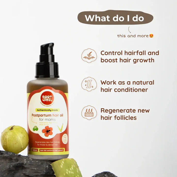 Postpartum Hair Oil For Moms Root and Soil
