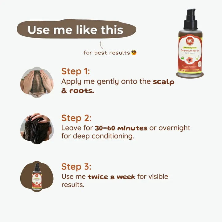 Postpartum Hair Oil For Moms Root and Soil