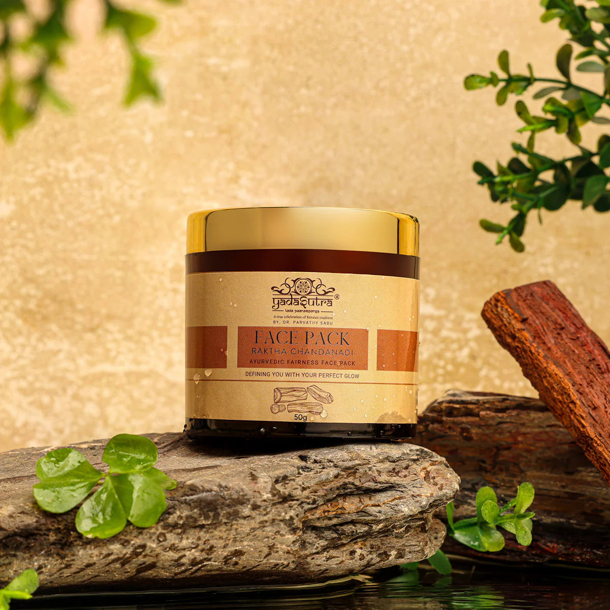 Raktha Chandanadi Ayurvedic Facepack (50g) - YadaSutra