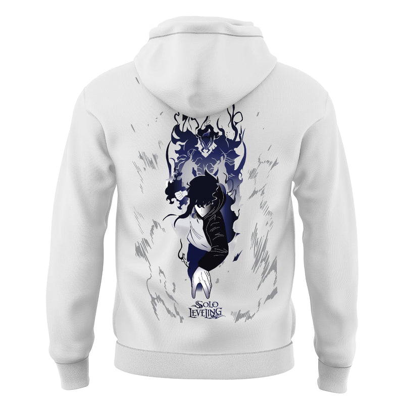 Sung Jin-woo Anime White Hoodie - Dudeme