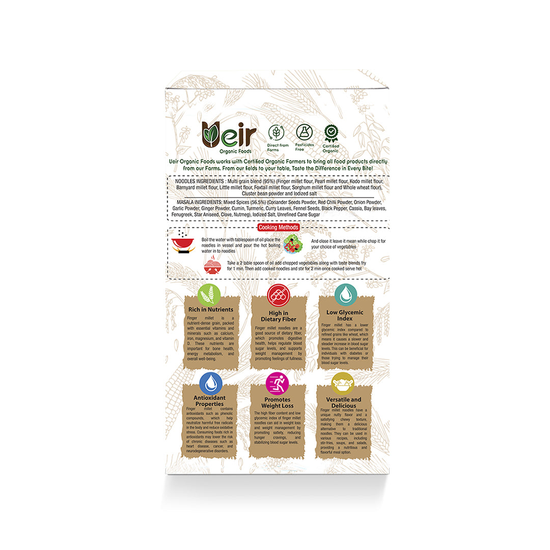Multi Millet Noodles - Ueir Organic