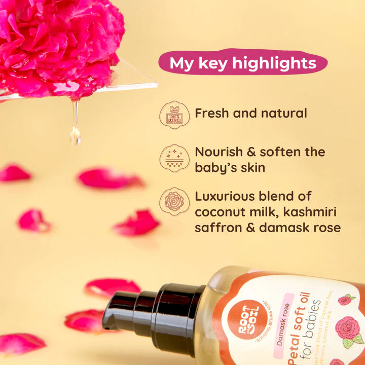 Petal Soft Massage Oil for Babies Root and Soil