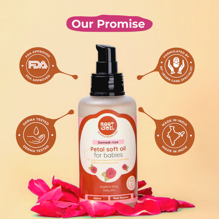 Petal Soft Massage Oil for Babies Root and Soil