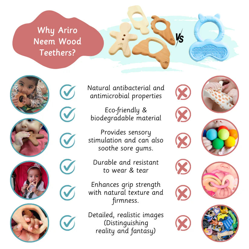 Wooden Teethers - Treats - Ariro Toys