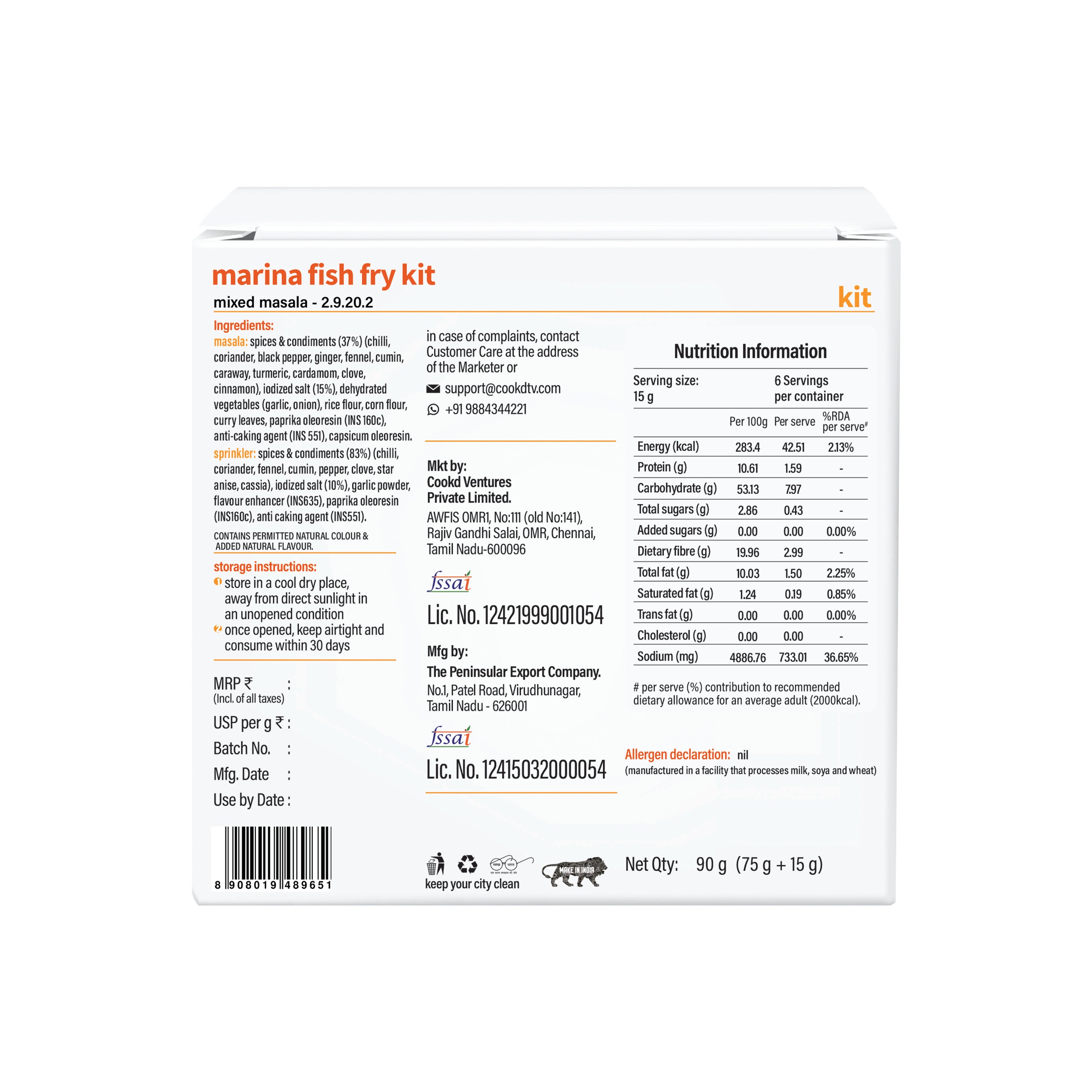 Marina Fish Fry Kit - Cookd