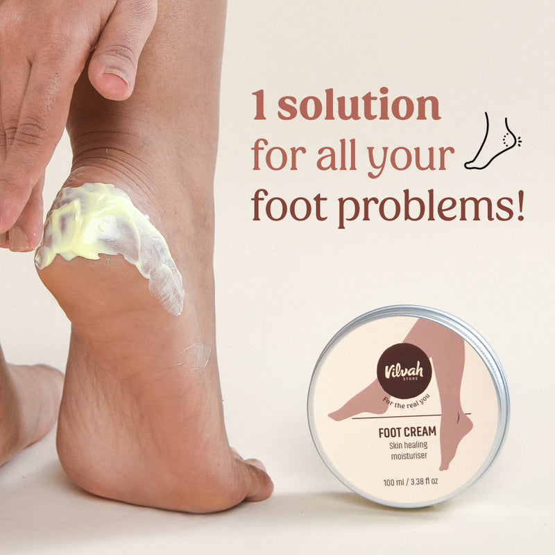 Foot Cream (Treats Cracked Heels) - Vilvah
