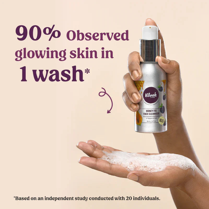 Honey Fix Facewash (10% Raw Honey) - Vilvah