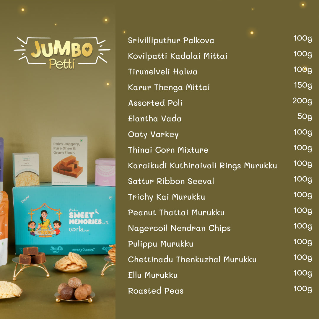 Jumbo Petti (17 Items) - Oorla